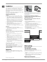 Preview for 8 page of Indesit ISDSxx Operating Instructions Manual