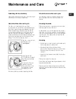 Предварительный просмотр 11 страницы Indesit ISL60V Instruction Booklet