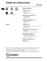 Preview for 40 page of Indesit ISL60V Instruction Booklet