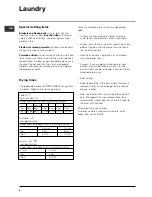 Preview for 8 page of Indesit ISL70C Instruction Booklet