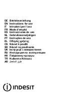 Preview for 1 page of Indesit ISLK 66F LS W Instructions For Use Manual