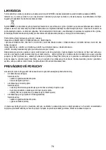 Preview for 76 page of Indesit ISLK 66F LS W Instructions For Use Manual