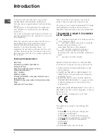 Предварительный просмотр 2 страницы Indesit IT50C S Operating Instructions Manual