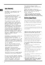 Preview for 2 page of Indesit IT50D S Operating Instructions Manual