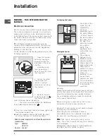 Предварительный просмотр 4 страницы Indesit IT50E Operating Instructions Manual