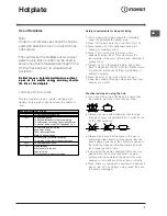 Предварительный просмотр 7 страницы Indesit IT50E Operating Instructions Manual