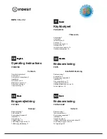 Preview for 1 page of Indesit IUPS 17 series Operating Instructions Manual