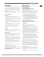 Preview for 11 page of Indesit IUPS 17 series Operating Instructions Manual