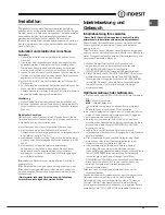 Preview for 23 page of Indesit IUPS 17 series Operating Instructions Manual