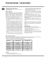 Предварительный просмотр 72 страницы Indesit IVIA 633 C E Operating Instructions Manual