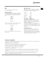 Предварительный просмотр 29 страницы Indesit IWC 7168 Instructions For Use Manual