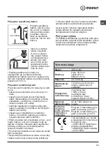 Предварительный просмотр 39 страницы Indesit IWD 61051 Instructions For Use Manual