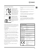 Предварительный просмотр 39 страницы Indesit IWD 71251 Instructions For Use Manual