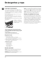 Предварительный просмотр 58 страницы Indesit IWD 71252 Instructions For Use Manual