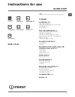 Preview for 1 page of Indesit IWDC 71680 Instructions For Use Manual