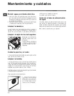 Preview for 34 page of Indesit IWDE 127 Instructions For Use Manual