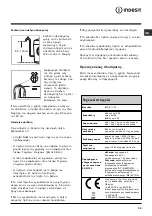 Preview for 39 page of Indesit IWDE 7125 Instructions For Use Manual