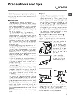 Preview for 21 page of Indesit IWDE 71680 Instructions For Use Manual