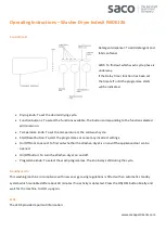 Preview for 1 page of Indesit IWDE126 Operating Instructions Manual