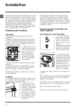 Preview for 2 page of Indesit IWDN 61251X9 Instructions For Use Manual