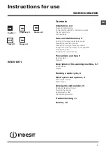 Preview for 1 page of Indesit IWE 61051 Instructions For Use Manual