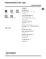 Preview for 1 page of Indesit IWE 61252 Instructions For Use Manual