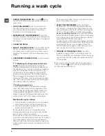 Preview for 8 page of Indesit IWE 61252 Instructions For Use Manual