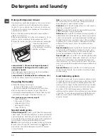 Preview for 10 page of Indesit IWE 61252 Instructions For Use Manual