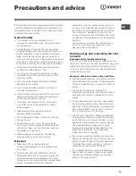 Предварительный просмотр 13 страницы Indesit IWME 147 Instructions For Use Manual