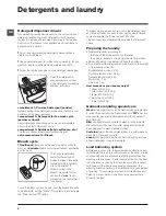 Preview for 8 page of Indesit IWSC 4085 Instructions For Use Manual