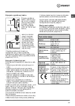 Preview for 39 page of Indesit IWSD 51051 Instructions For Use Manual