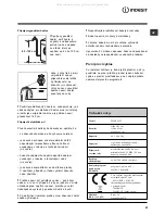 Предварительный просмотр 27 страницы Indesit IWSE 4125 Installation Manual