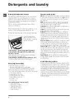 Предварительный просмотр 8 страницы Indesit IWSE 6108 Instructions For Use Manual