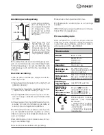 Предварительный просмотр 27 страницы Indesit IWTE 71282 Instructions For Use Manual