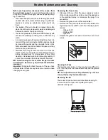 Предварительный просмотр 14 страницы Indesit K 342 M/EU Installation And Use Manual