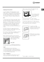 Preview for 9 page of Indesit K 3G2/G Operating Instructions Manual