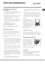 Предварительный просмотр 21 страницы Indesit K1E107/RU Operating Instructions Manual