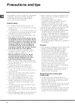 Preview for 22 page of Indesit K1G11S/I Operating Instructions Manual