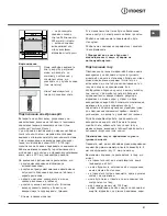 Предварительный просмотр 31 страницы Indesit K1G2/R Operating Instructions Manual