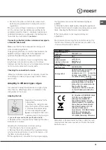 Preview for 23 page of Indesit K3 G52S/R Operating Instructions Manual