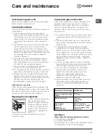 Предварительный просмотр 11 страницы Indesit K3C11/AUS Operating Instructions Manual