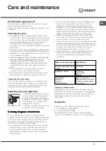 Preview for 27 page of Indesit K3C557/RU Operating Instructions Manual