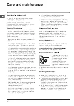 Preview for 14 page of Indesit K3G11/AUS Operating Instructions Manual