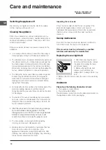 Предварительный просмотр 12 страницы Indesit K3G11/G Operating Instructions Manual