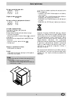 Предварительный просмотр 9 страницы Indesit K3G5/U Installation And Use Instructions Manual