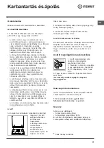 Предварительный просмотр 42 страницы Indesit K3G76/U Operating Instructions Manual