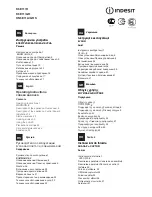 Preview for 1 page of Indesit K6E11/GR Operating Instructions Manual