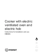 Indesit K6E32/G Instructions For Installation And Use Manual preview