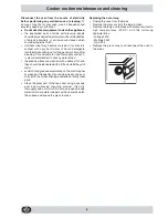 Preview for 8 page of Indesit K6E32/G Instructions For Installation And Use Manual