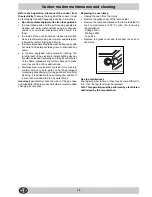 Preview for 14 page of Indesit K6G21/G Instructions For Installation And Use Manual